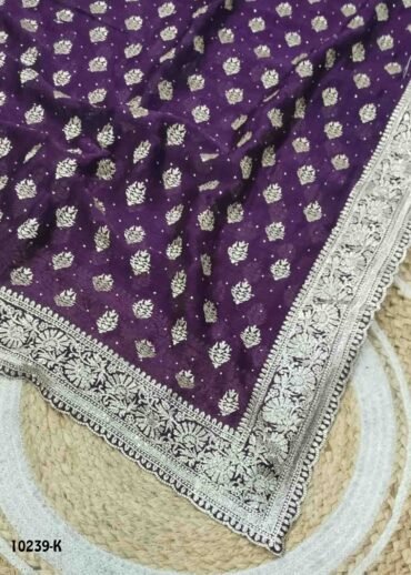 Anupama -10239-K Purple Color Trendy Space Silk Saree CM1477820 (LR4C)
