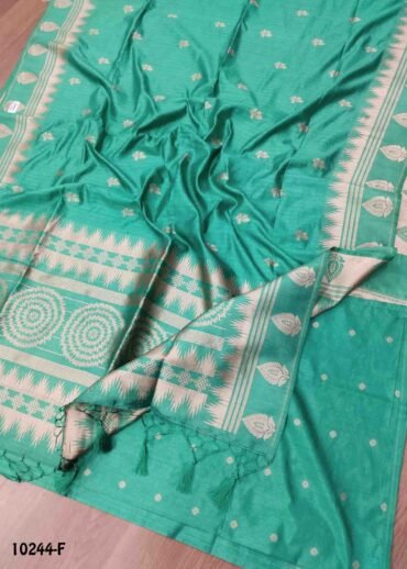 Thikshitha -10244-F  PersianGreen Color Traditional Chanderi Silk Saree CM1487673 (LR4C)