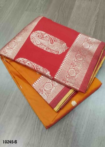 Iyalini -10245-B  BrightYellow Color Traditional Banaras Saree CM1479385 (LR4B)