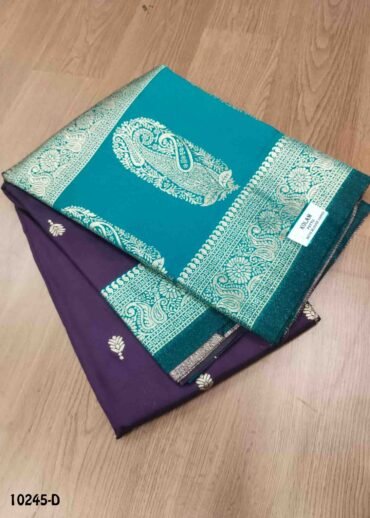 Iyalini -10245-D  DeepPurple Color Traditional Banaras Saree CM1479385 (LR4B)