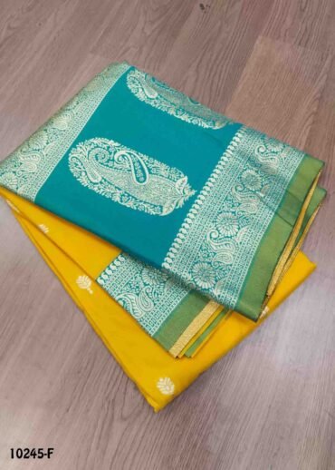 Iyalini -10245-F  Yellow Color Traditional Banaras Saree CM1479385 (LR4B)