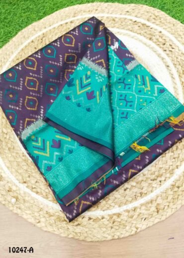 Kasthuri -10247-A  Black Color Traditional Pochampally Saree CM1488123 (LR5B)