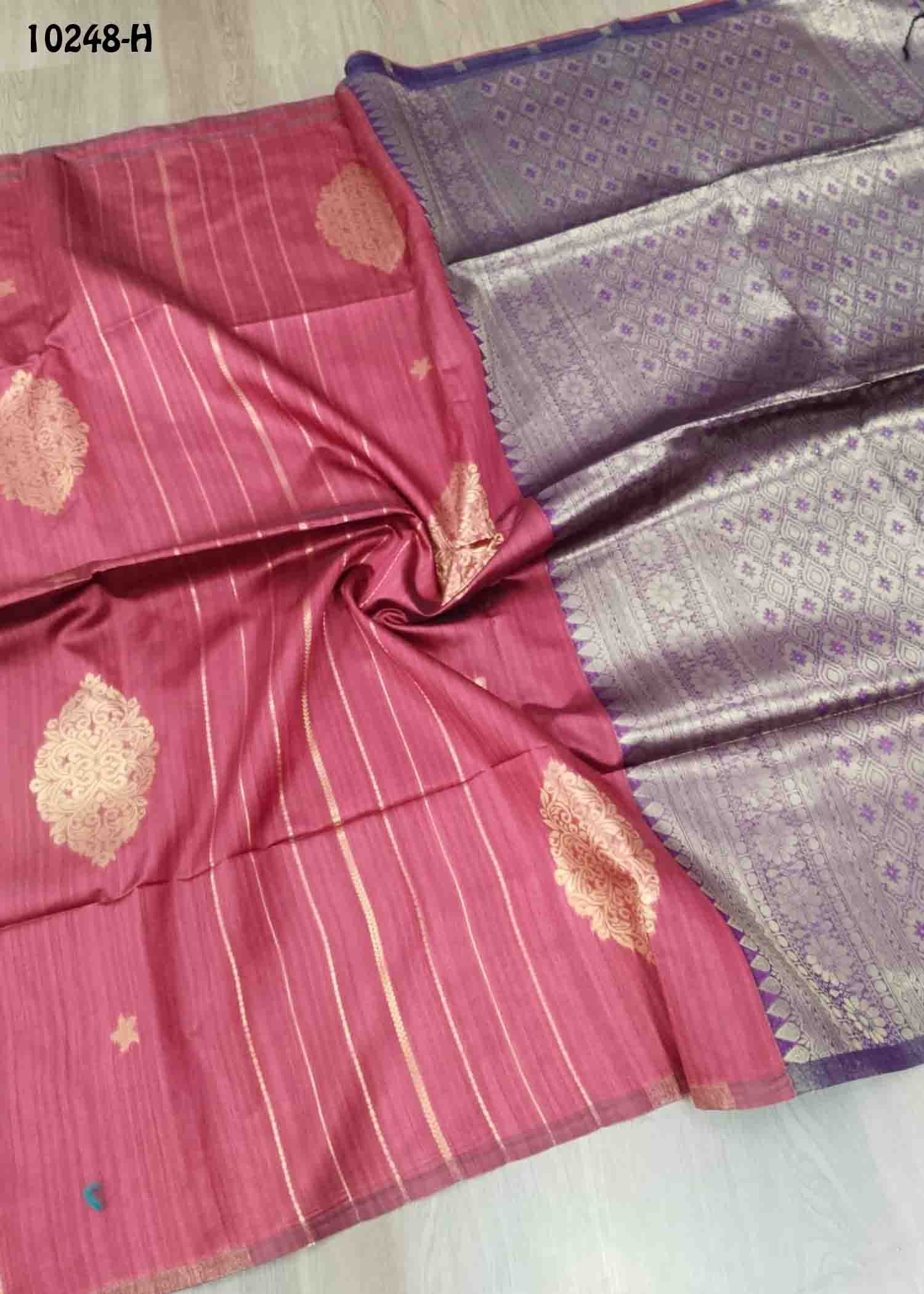 Aruzhshini -10248-H HibiscusRed Color Traditional Chanderi Silk Saree CM1474685 (LR4C)