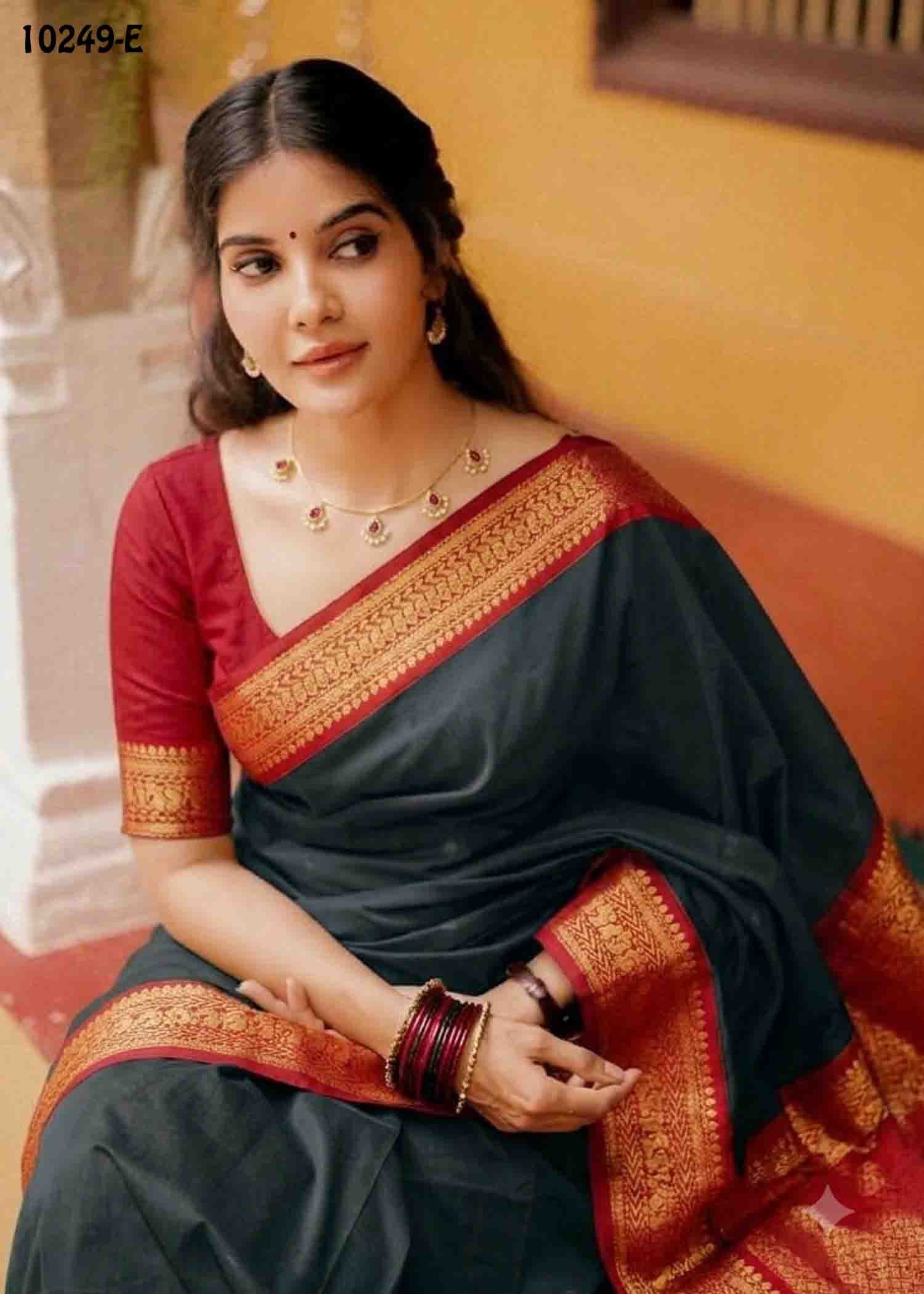Migazha -10249-E Black Color Traditional Aura Silk Saree CM1474792 (LR4B)