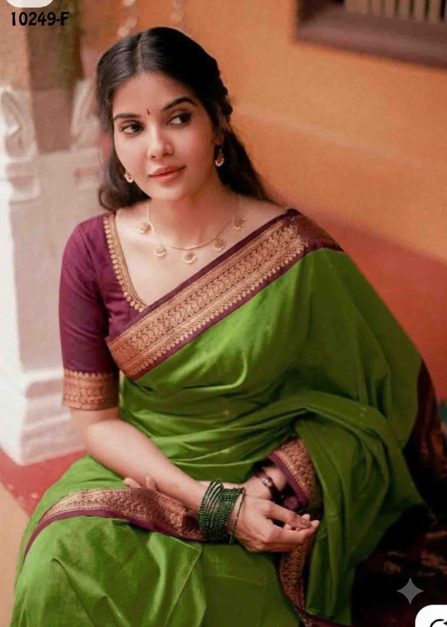 Migazha -10249-F Green Color Traditional Aura Silk Saree CM1474792 (LR4B)