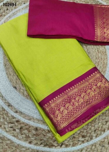 Migazha -10249-I  Lemongreen Color Traditional Aura Silk Saree CM1474792 (LR4B)