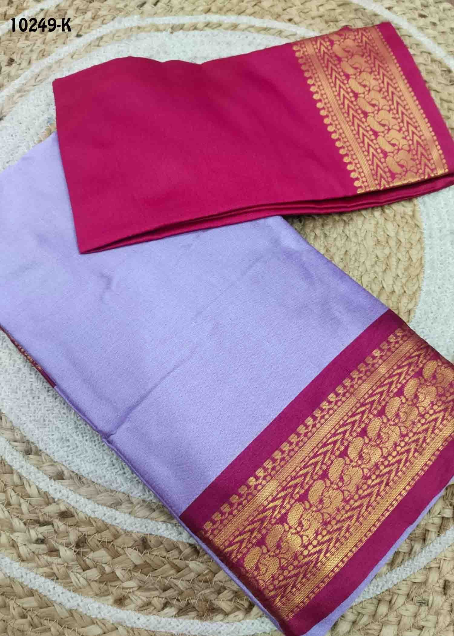 Migazha -10249-K Lavander Color Traditional Aura Silk Saree CM1474792 (LR4B)