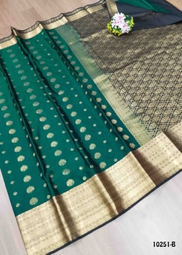 Anisha -10251-B  Darkgreen Color Traditional Semi Soft Silk Saree CM1486051 (LR4E)