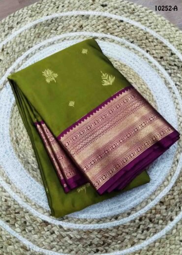 Rajeshwari -10252-A  olivegreen Color Traditional Semi Soft Silk Saree CM1486049 (LR4E)