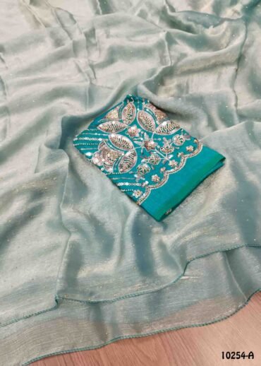 Gopisri -10254-A  Grey Color Trendy Space Silk Saree CM1474454 (LR4E)