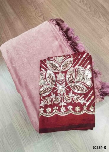 Gopisri -10254-B  Pink Color Trendy Space Silk Saree CM1474454 (LR4E)