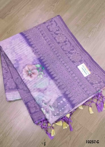 Lalitha -10257-G  Lavender Color Traditional Chanderi Silk Saree CM1489286 (LR3E)