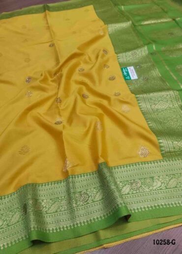 Danvanthiri -10258-G  Yellow Color Traditional Semi-Soft Silk Saree CM1486611 (LR3E)