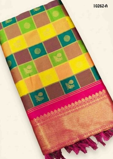 Ambika -10262-A  Yellow Color Excellent Banaras Saree CM1456263 (LR6E)