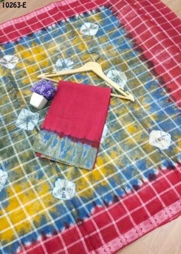 Thenmozhi -10263-E  Multi Color Pure Cotton Saree CM1482749 (RR1C)