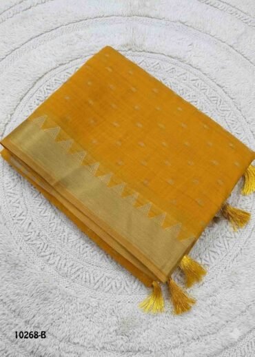 Swetha -10268-B Yellow Color Excellent Fancy Cotton Saree CM1477676 (RR3C)