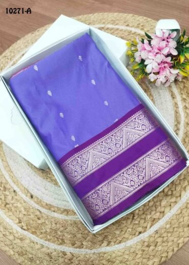 Lakshana -10271-A  Lavender Color Traditional Semi Soft Silk Saree CM1486652 (RR2D)