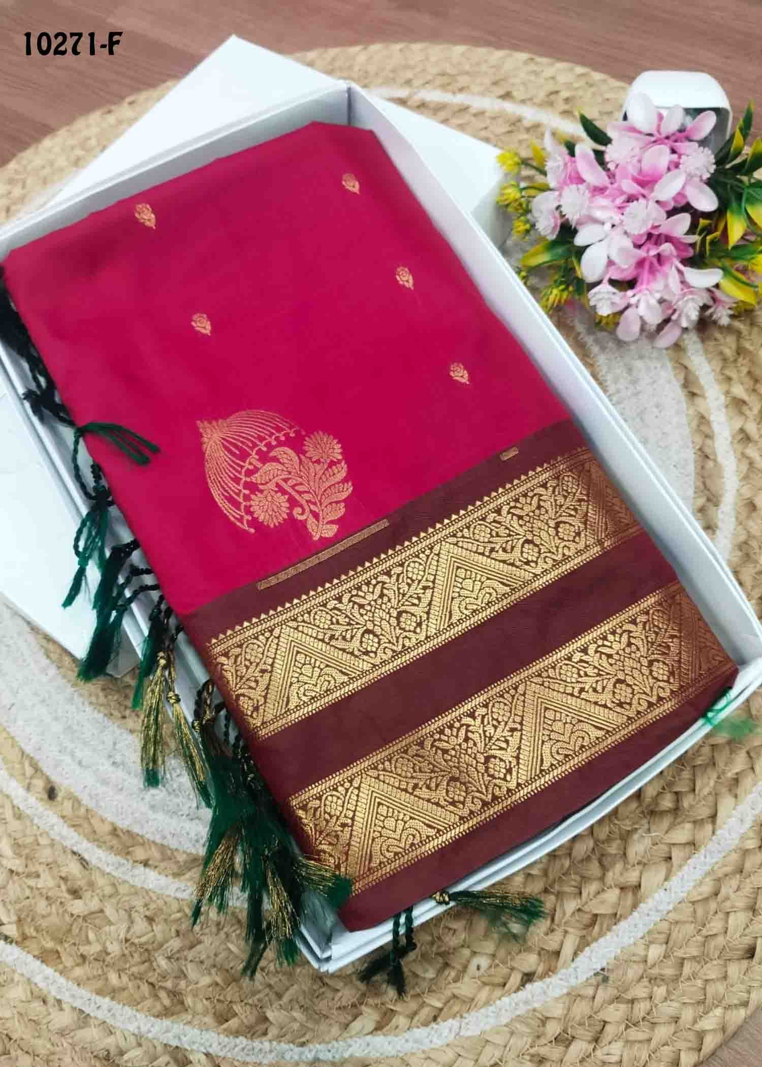 Lakshana -10271-F Pink Color Traditional Semi Soft Silk Saree CM1486652 (RR2D)