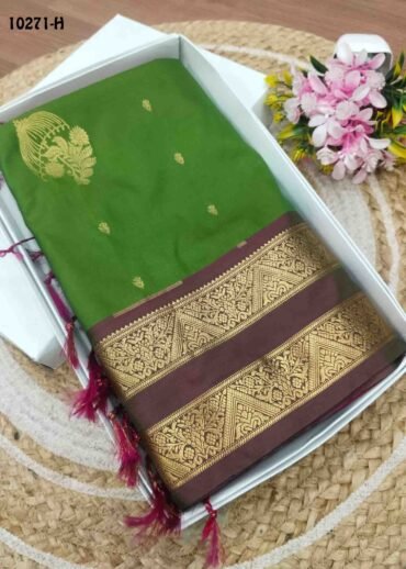 Lakshana -10271-H  Green Color Traditional Semi Soft Silk Saree CM1486652 (RR2D)