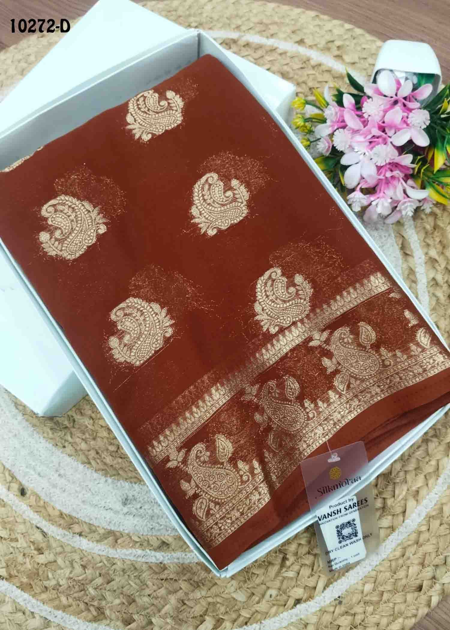 Radha -10272-D Brown Color Traditional Semi Soft Silk Saree CM1486652 (RR2D)