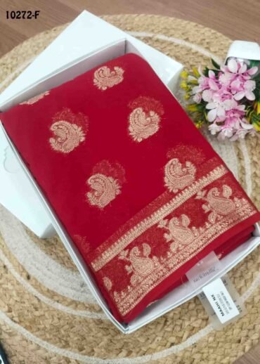 Radha -10272-F  TomatoRed Color Traditional Semi Soft Silk Saree CM1486652 (RR2D)