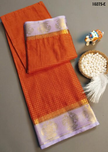Vanitha -10275-E  Orange Color Traditional Crepe Silk Saree CM1475739 (RR1D)