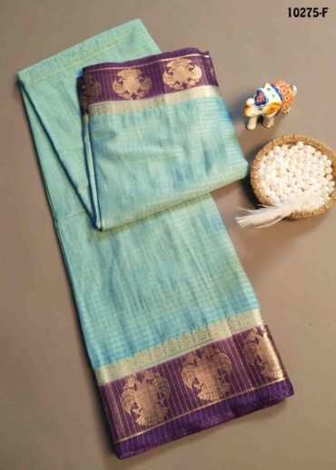 Vanitha -10275-F  CelesteBlue Color Traditional Crepe Silk Saree CM1475739 (RR1D)