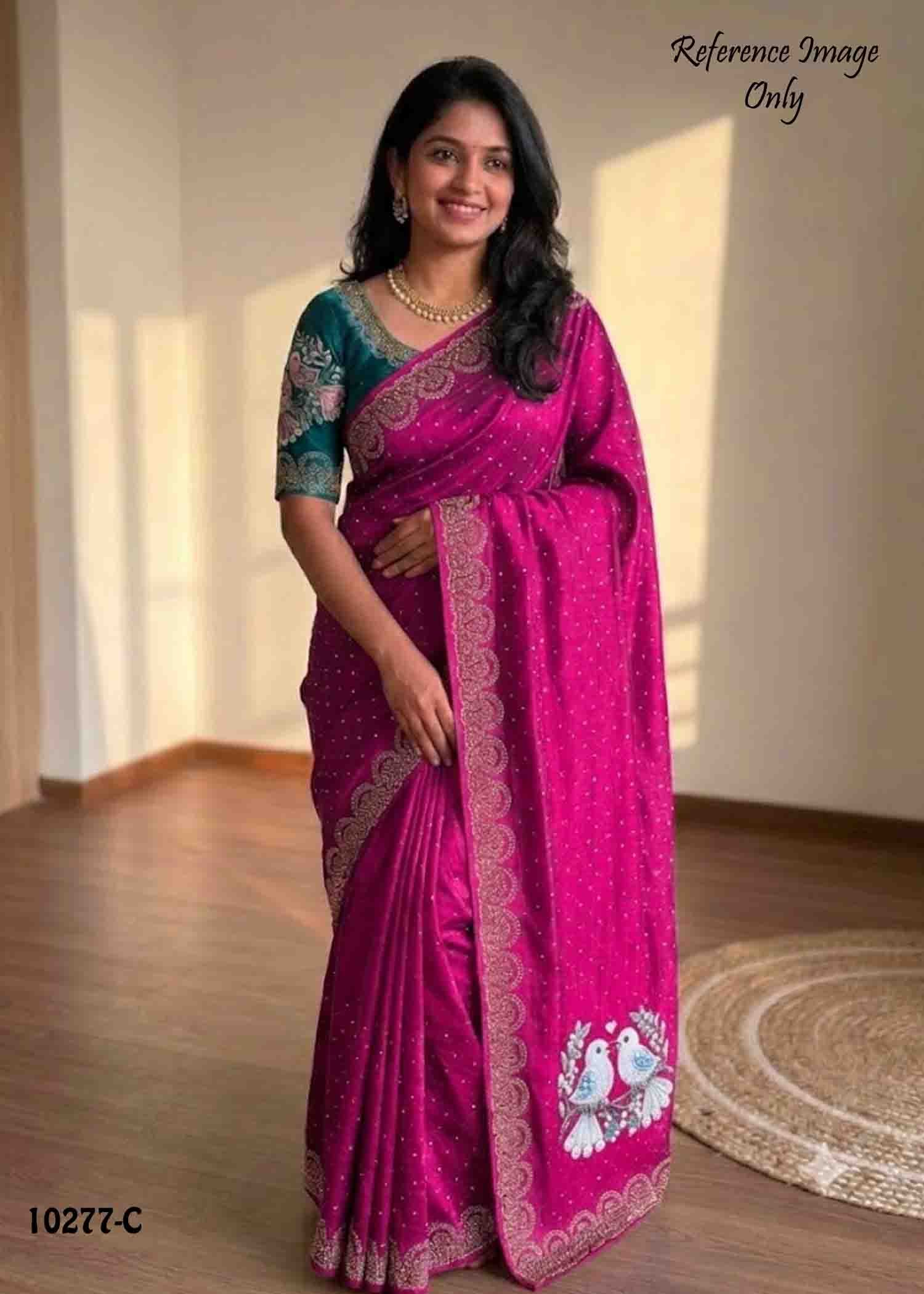 Sabana -10277-C Pink Color Excellent Space Silk Saree CM1485069 (RR2E)