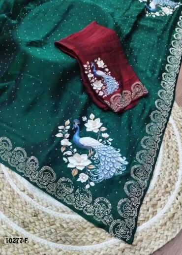 Sabana -10277-F  Green Color Excellent Space Silk Saree CM1485069 (RR2E)