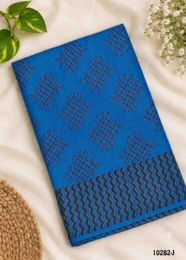 Brinda -10282-J  Blue Color Soft Pure Cotton CM1487975 (RR6B)