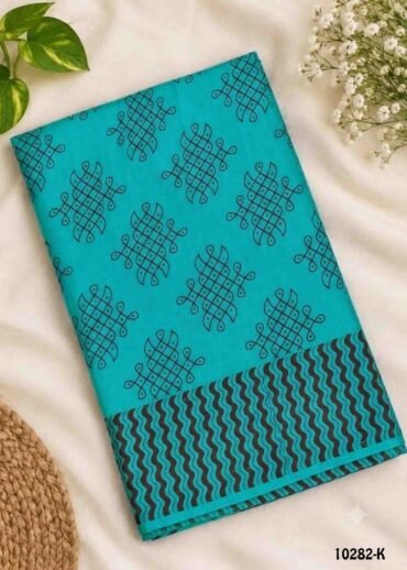 Brinda -10282-K  Cyan Color Soft Pure Cotton CM1487975 (RR6B)