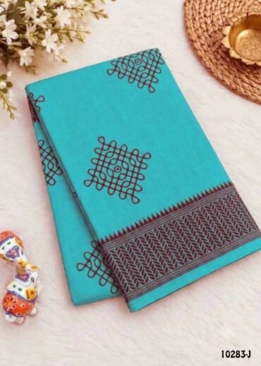 Banumathy -10283-J Cyan Color Soft Pure Cotton CM1487975 (RR6B)
