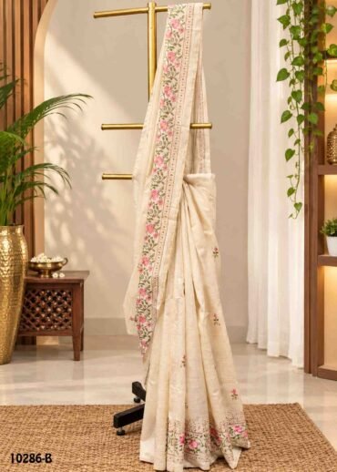Nayagi -10286-B  Tan Color Trendy Fancy Cotton Saree CM1465993 (RR2E)