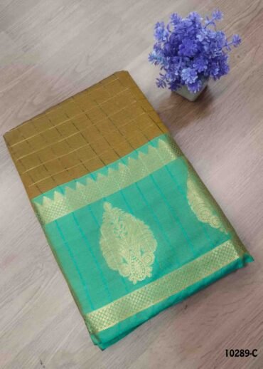 Rudhra -10289-C  Mustard Color Traditional Chanderi Saree CM1487651 (RR6B)