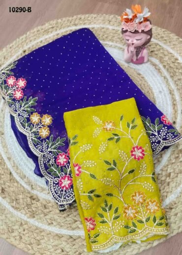Kayalvizhi -10290-B  Violet Color Premium Space Silk Saree CM1473202 (RR4E)