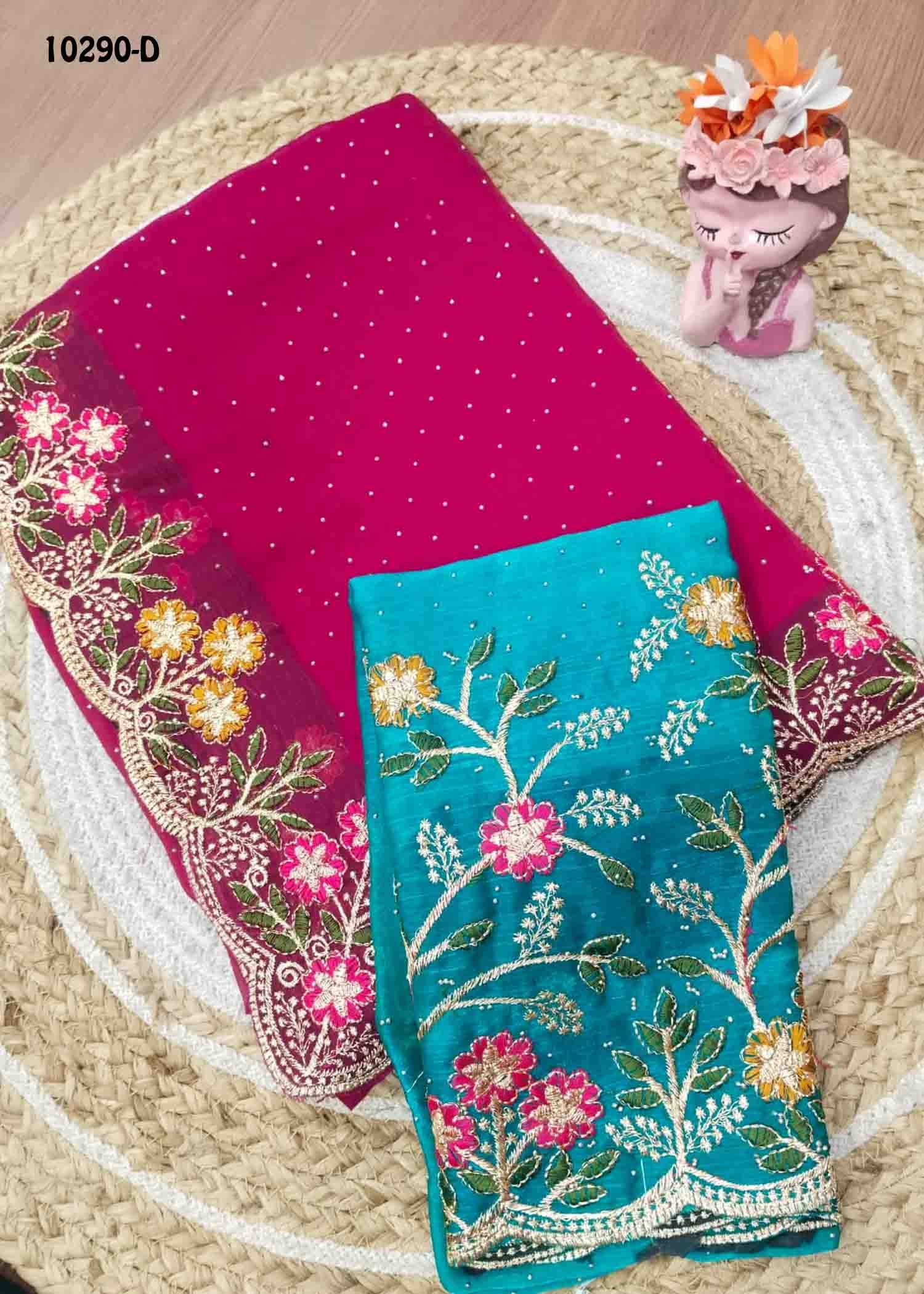 Kayalvizhi -10290-D Pink Color Premium Space Silk Saree CM1473202 (RR4E)