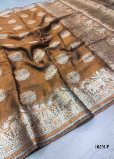 Niranjana -10291-F  Mustard Color Traditional Chanderi Silk Saree CM1491235 (RR4B)