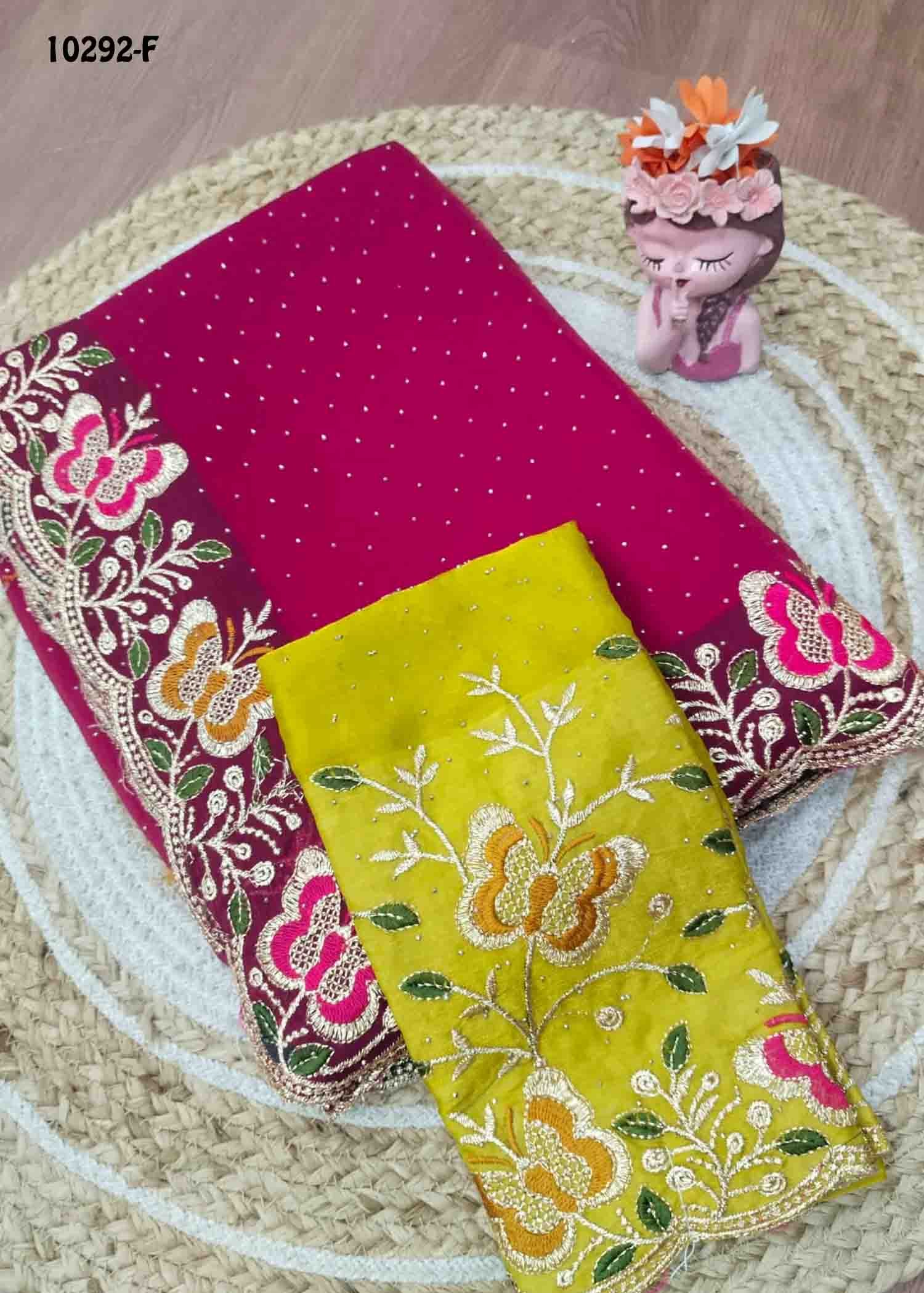 Swathy -10292-F Pink Color Premium Space Silk Saree CM1473202 (RR4E)