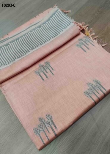 Sneha -10293-C  LightPeach Color Traditional Chanderi Silk Saree CM1493534 (RR5E)