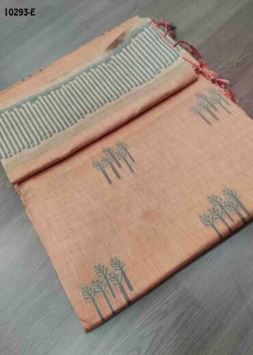 Sneha -10293-E  LightOrange Color Traditional Chanderi Silk Saree CM1493534 (RR5E)