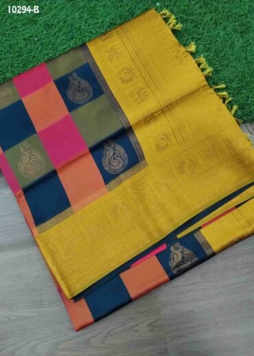 Pooja -10294-B Multi Color Traditional Banaras  Saree CM1493533 (RR6D)