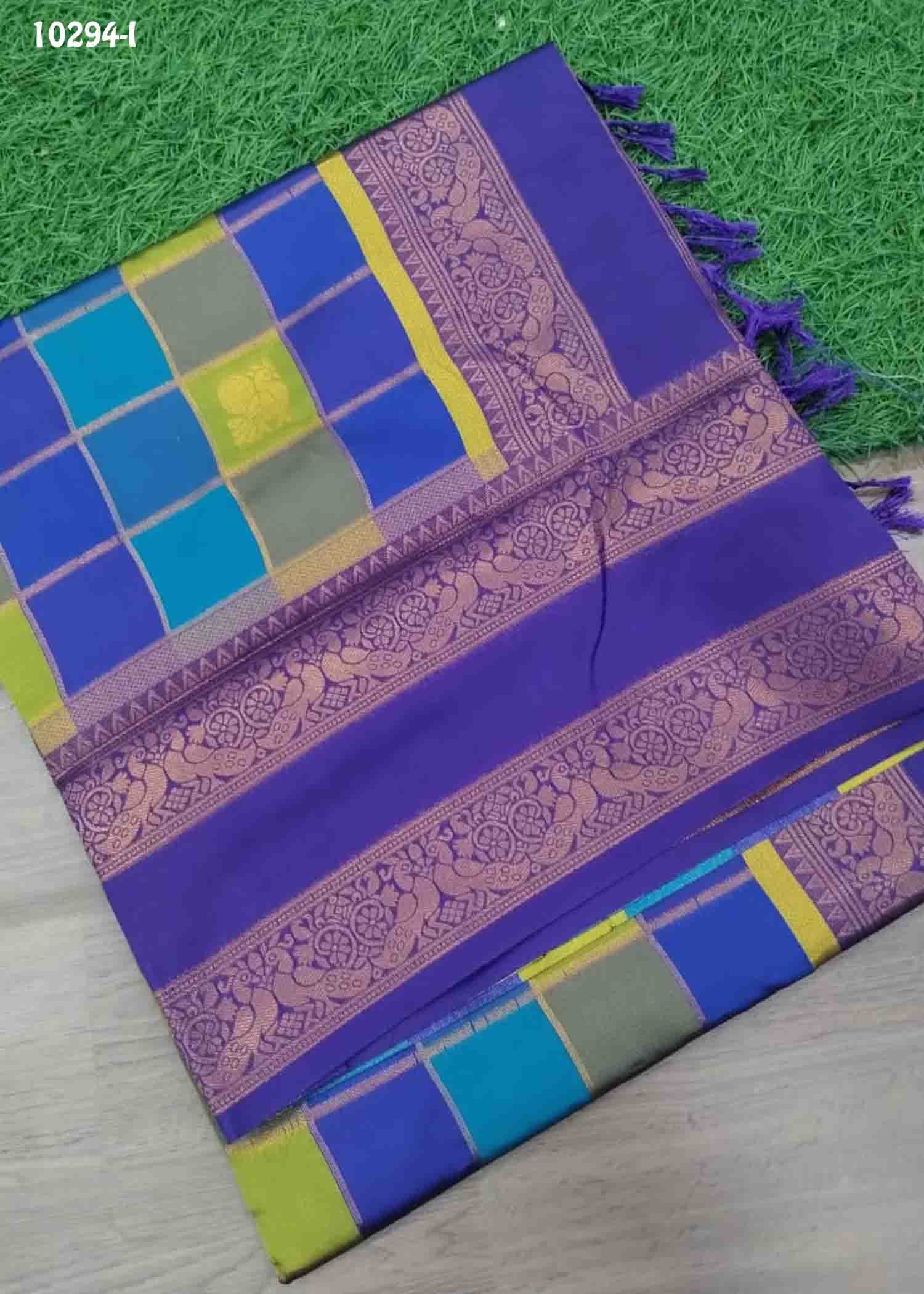 Pooja -10294-I Navyblue Color Traditional Banaras Saree CM1493533 (RR6D)