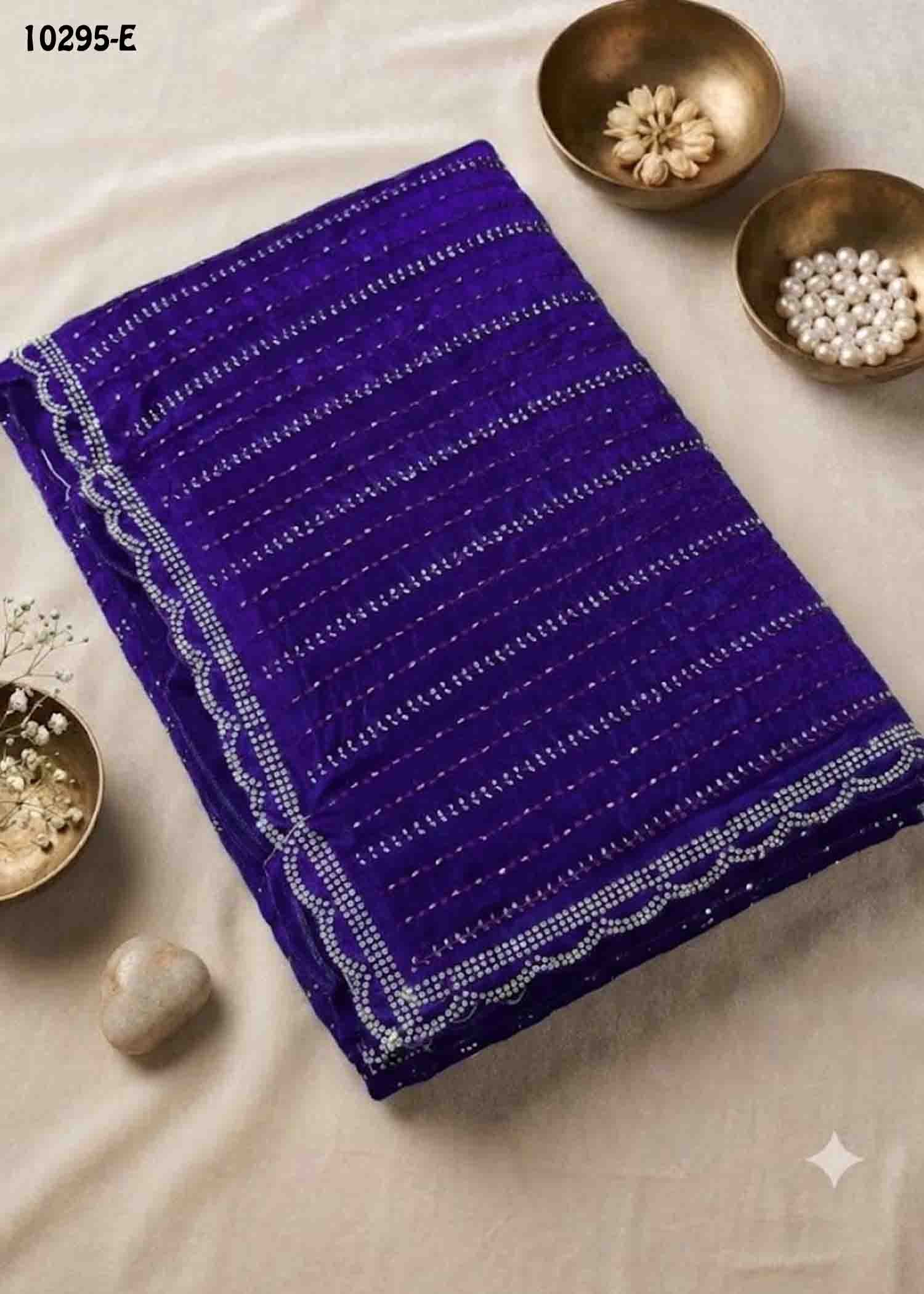Haasini -10295-E Violet Color Excellent Space Silk Saree CM1492519
