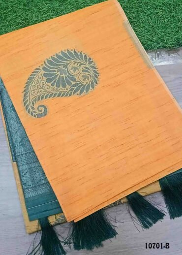 Trisha -10701-B  Mustard  Color Trendy Fancy Cotton Saree CM1474808 (LR4D)