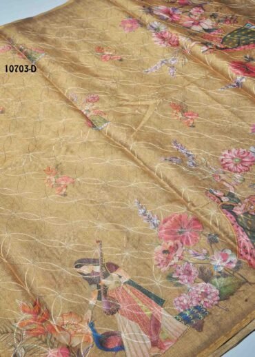 Vidhya -10703-D Antiquegold Color Excellent Linen Cotton Saree CM1478082 (RR3C)