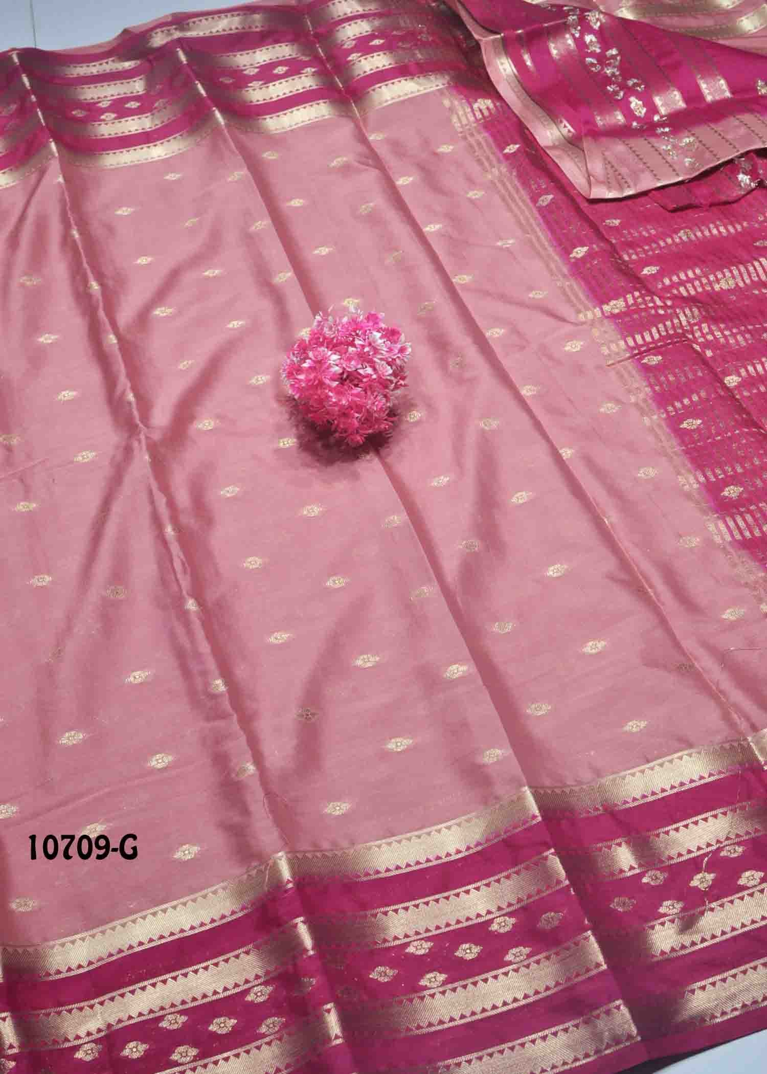 Nethra -10709 -G Babypink Color Excellent Mysore Silk Saree CM1485650 (RR3C)