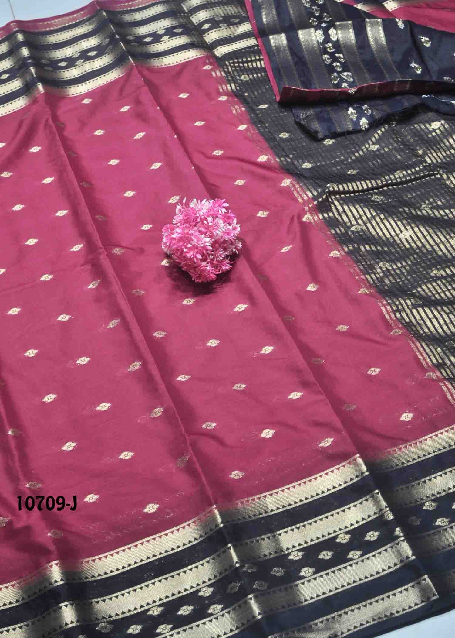 Nethra -10709 -J Magentapink pink Color Excellent Mysore Silk Saree CM1485650 (RR3C)