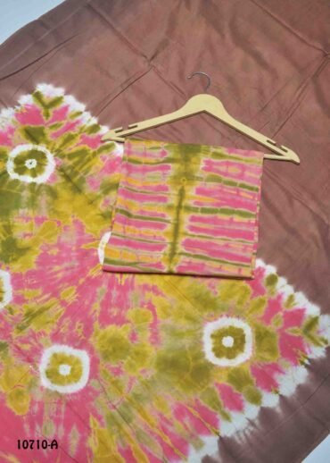 Asina -10710-A Multi Color Excellent Batikcotton Saree CM1472507 (RR4C)
