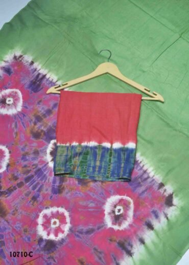 Asina -10710-C Multi Color Excellent Batikcotton Saree CM1472507 (RR4C)