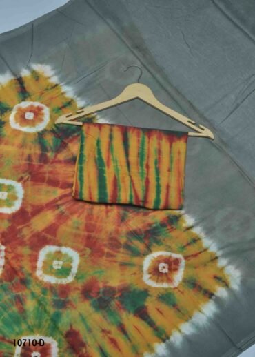 Asina -10710-D Multi Color Excellent Batikcotton Saree CM1472507 (RR4C)